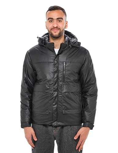 Ravin Mens Solid Hoodie Jacket with Side Pockets - Black Men Jacket Coat