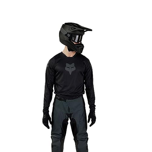 Fox Racing 180 BLACKOUT MOTOCROSS JERSEY, BLACK, Large