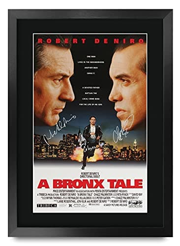 HWC Trading A Bronx Tale The Cast Robert De Niro Chazz Palminteri Gifts Printed Poster Signed Autograph Picture for Movie Memorabilia Fans - A3 Framed