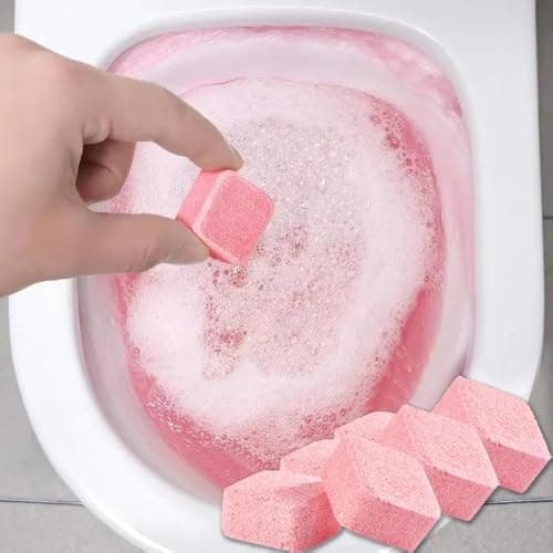 Effervescent Fruit Scented Toilet Cleaning Tablets for Fast Removal of Urine Stains and Rejuvenates Toilet Disinfection (10) Cleaning agent