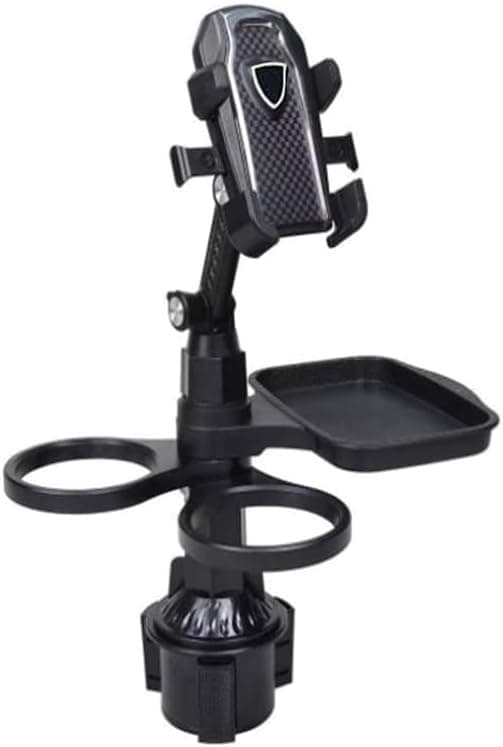 3 in 1 Multifunctional Cup Holder Phone Stand Car Cup Holder Expander with Swivel Adjustable Base - SACAR