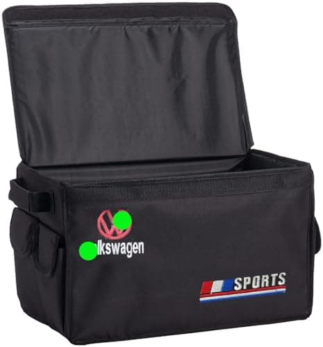 Car Trunk Organizer Storage Box Foldable with Pockets and Slots for Storing Cleaning Supplies, Emergency Gear, Groceries and Tools - (Compatible with Volk???) - KaberTrade