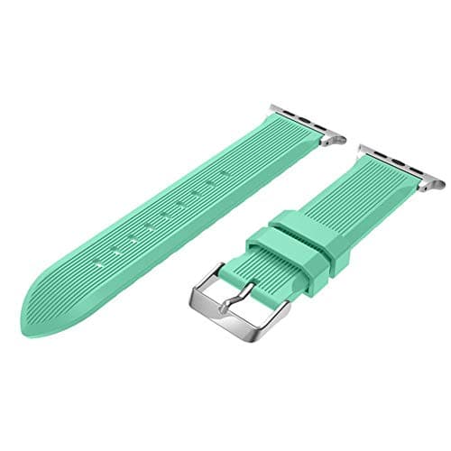Silicone Apple Watch Band Replacement Bracelet Strap for iWatch 38mm - Green