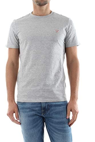 GUESS Men's TRIANGLE LOGO PLAIN T-Shirt