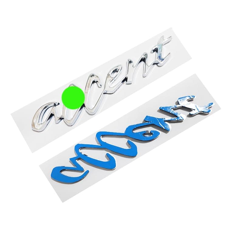 Car Sticker, Replacement Badge Old and Damaged or Lost Tag (X ? Yent, ACC ? ENT, Size 12 * 3.5cm, Code :2398) - KaberEgypt 2020 Vehicle emblem