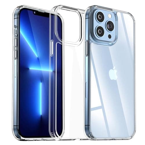 Maatjaari Case Compatible with iPhone 13 Pro Max Slim Fit Silicone TPU Shockproof Clear Phone Case Slim Flexible Protective Phone Cover