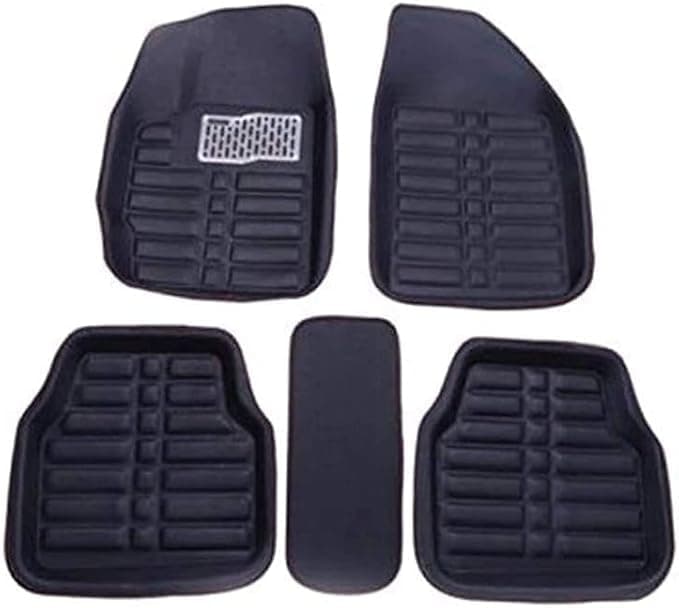 3D Black Multi-Purpose Car Mat - Suitable for All Cars - 5 Pieces - Black - AGA Vehicle mat