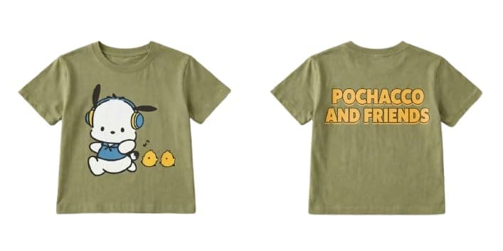 Billion Unisex 100% Cotton Pochacco And Friends Graphic T-Shirt, Unisex Casual Short Sleeve Tee SB26-214