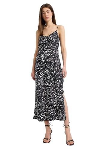 DeFacto womens Smart Casual Slip Sleeveless Dress & Skirt Short Sleeve Woven Dress Short (pack of 1)