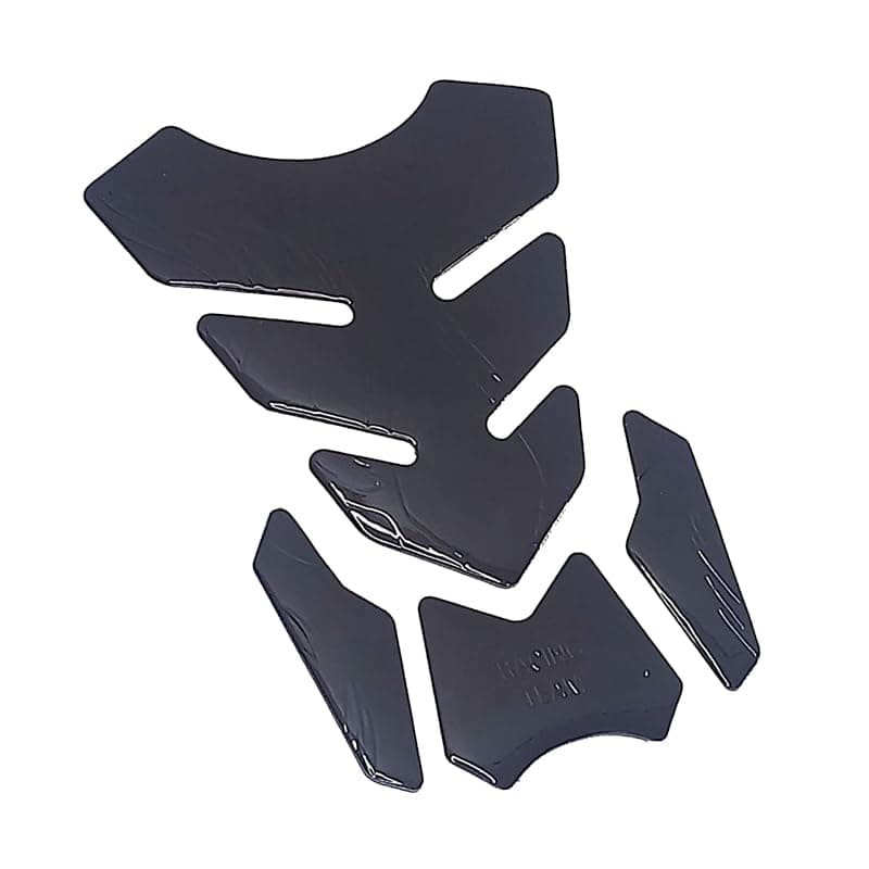 KaberTrade Motorcycle Motorcycle Fuel Tank Protector Sticker 3D Racing Style Scratch Resistant (1 Set of 4, Black, Code:8429) - KaberTrade Sticker decal