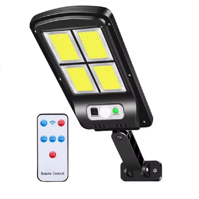 Solar Wall Light Outdoor Solar Motion Sensor Wall Light with Remote Control (⁠4-Lens)