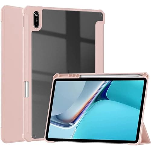 Case for Lenovo Tab Matepad se 11 inch 2023,Leather Case and Foldable Stand Cover Ultra-Thin and Lightweight Cover Coque for Lenovo Tab Matepad se 11 inch 2023. (Evo Pink) Portable electronic device cover
