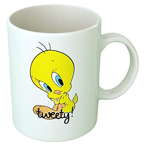 Upteetude Tweety Coffee Mug - White Drinking cup