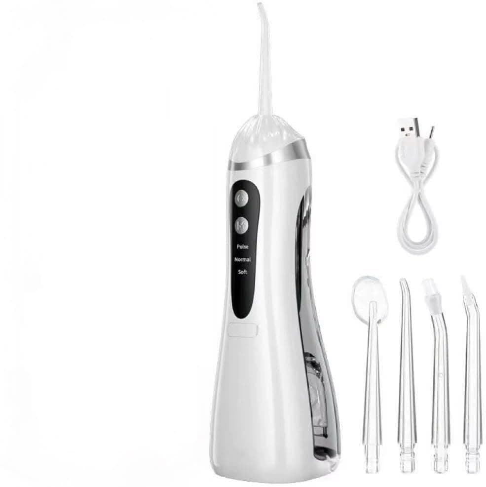 Portable Water Flosser, Waterproof, 3 Cleaning Modes, Easy to Use White Oral irrigator