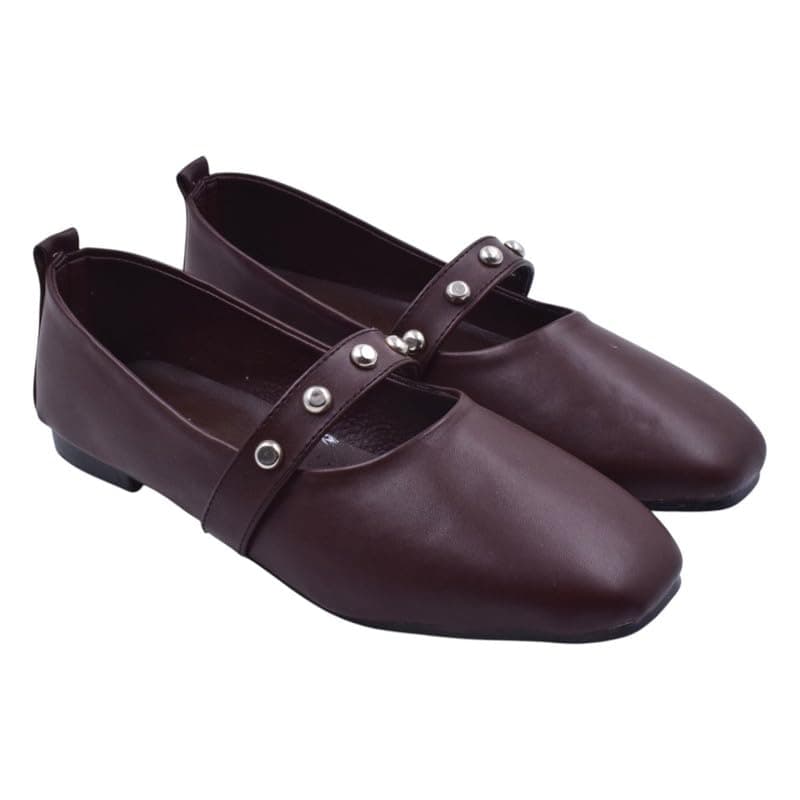 Women's Footwear B&W-W129-Brown-37 Sandal