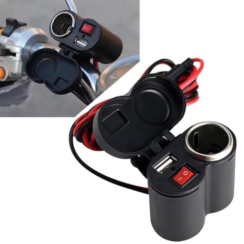 Cigarette Lighter Input and USB Charger 12V Waterproof for Car or Bicycle Motorcycle and More - KaberTrade Mechanical lighter