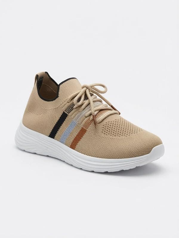 Striped Knit Sneakers