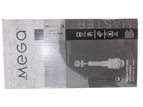 MEGA Master Flush Cistern Mechanism, Universal Fit, Bottom Water Inlet, Fast and Silent Filling, Easy Mounting Valve