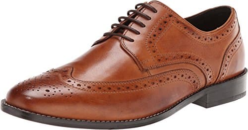 Nunn Bush Men's Nelson Wing Tip Oxford Dress Casual Lace-Up