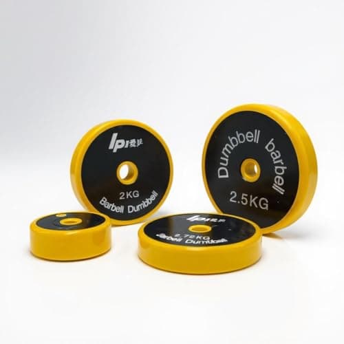 SportQ 25mm Silicone Coated Edge Weight Plates – Strong 25mm Barbell Plates | Floor Protection and High Stability During Workout