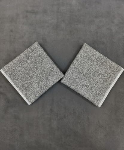 Generic Kitchen Loofah Scrubbing Pads, Grey, Durable Cleaning Sponges, 8 Pieces Total, 2 Packs of 4.