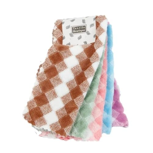 Microfiber Velvet Towel Set of 3 | Highly Absorbent Lint Free Cleaning and Drying
