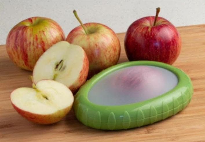 Generic Fruit and Vegetable Container, Plastic with Silicone, 2 Pieces, .flo Food storage container