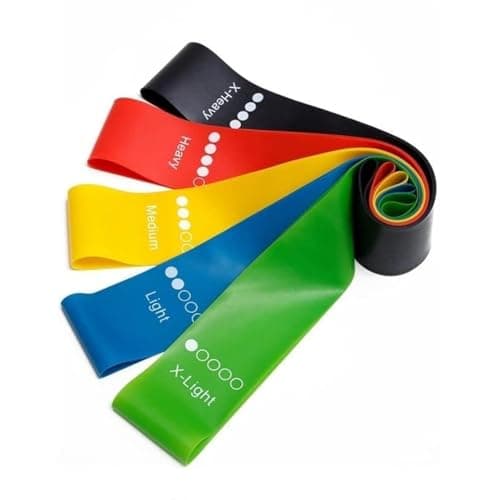 5 Level Resistant Rubber Training Band, Rubber Rings for Exercise and Strength, Fitness Bands, Yoga Training Equipment, Strength Workout.