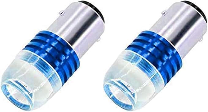 Car LED Flashing Tail Brake Light Bulbs DC 12V (2 PULL, Static and Shaker, Blue - 2 Pieces) - sa car Vehicle light bulb