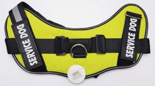 No-Pull Dog Harness Reflective Vest Adjustable Padded Service Dog Vest Heavy Duty Outdoor Walking Harness with Control Handle and Removable Patch Light Green | XXL