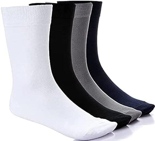 Cottonil Unisex Pack Of (4) Medical Visible Cotton Classic Socks For Diabetics