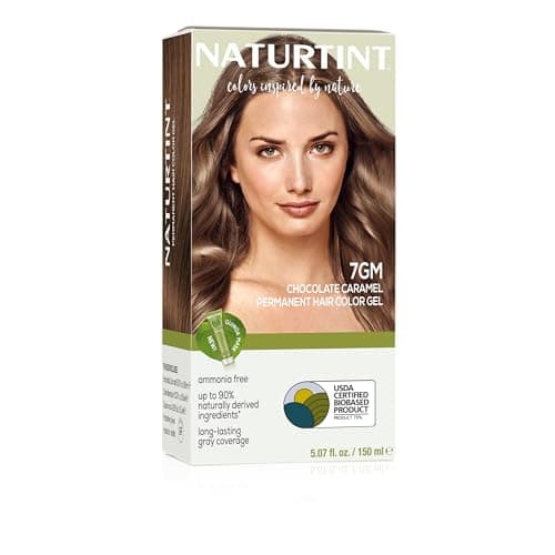 Naturtint Permanent Hair Color 7GM (Formerly 7.7) Chocolate Caramel (Pack of 1), Ammonia Free, Vegan, Cruelty Free, up to 100% Gray Coverage, Long Lasting Results (Packaging may vary) Hair coloring agent