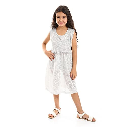 Kady Girls Round Neck Slip On Dress Round Neck Slip On Dress