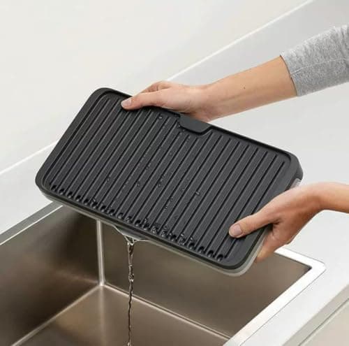 Generic Silicone Drying Mat with Water Drainage Spout, Space-Saving, .db