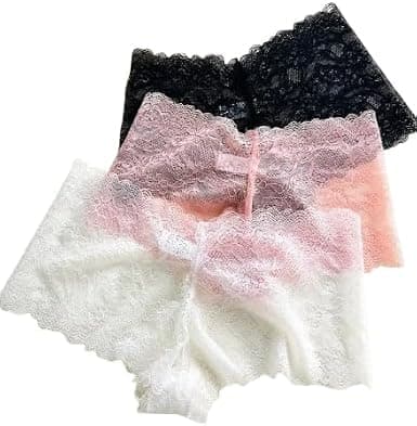 Women's Lace Shorts (3 Pack) – Soft & Comfortable Material | Practical Design for Everyday Home Use 7590