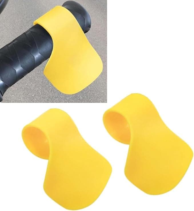 SACAR Motorcycle Handlebar Assist Clamp with Speed Control Handle, Universal Motorcycle Brake Hand Rest (2pcs Yellow)