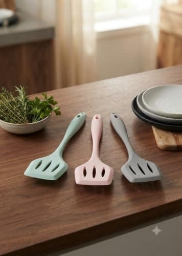 Generic Silicone spatula, A spatula for macaroni, béchamel, and cake,Available in multiple colors, .ri Food spatula