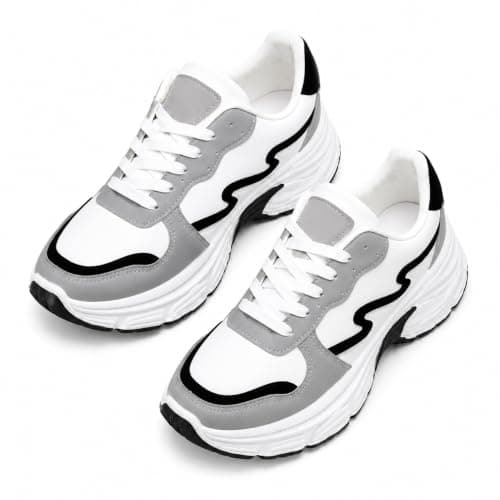 حذاء نسائي عالى كوتش حريمى سنيكرز أنيق تفاصيل جانبيه جذاب من FOUR H كود 5039 Shoes