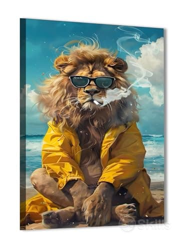 Skills C0085 Canvas Painting - Street Art - Graffiti Art - Wall Hanging for Home Wall Decor, Living Room, Office Decorations & More - Size (30cm x 40cm)
