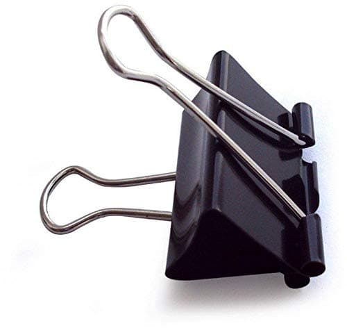Double Binder clip-Black-51mm 12pcs Paper clip clamp