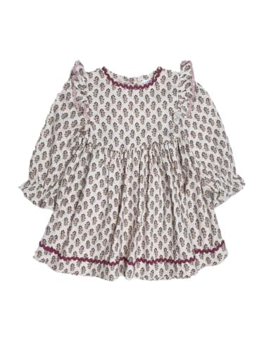 LC WAIKIKI Girl Crew Neck Patterned Baby Girls' Dress