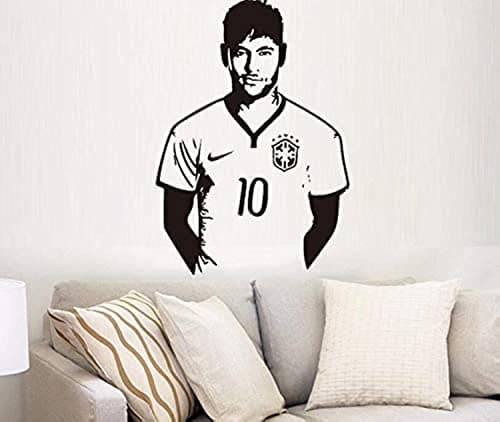 Brazil football team no. 10 Neymar bedroom Wallpaper wall sticker decals