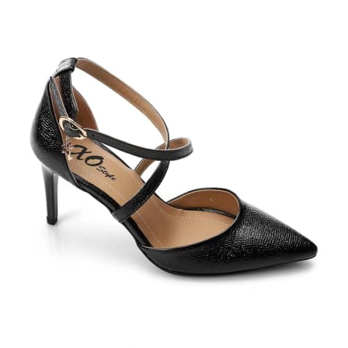 Women’s Block Heel Pumps – Elegant & Comfortable - 9 Cm. | Soft Inner Cushioning, Formal & Party Wear, Metallic Finish, Timeless Classic Style, Lightweight & Durable Shoes