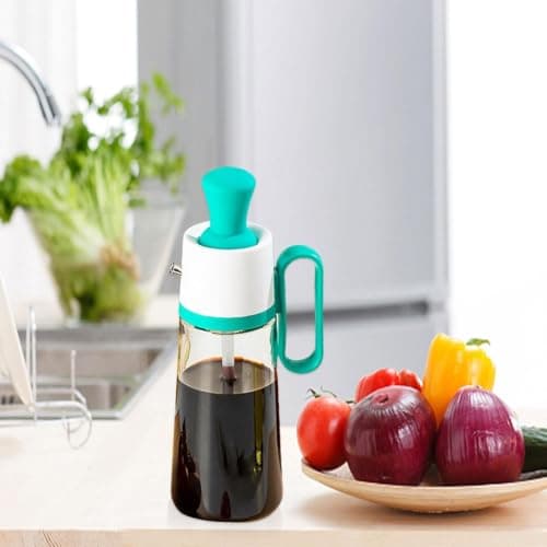 630ml Measuring Glass Oil Bottle Dispenser with Silicone Basting Brush