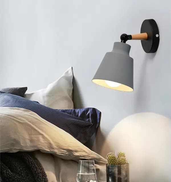 Generic Abalek 1 Bulb Without Bulbs 25x15x25 cm Black and Grey EGL$P292