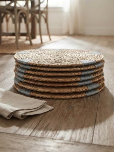 Large 35cm Round Wicker Bubbles Coaster for Hot Pots Table Arrangement