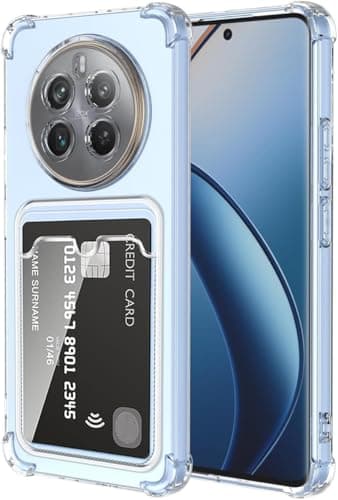 Clear Case Anti-Shockproof From Thermoplastic Polyurethane, with Card Holder And Camera Protection Compatible with Realme 13 4G / Realme 12 4G / Realme 12 Plus Cellular phone case
