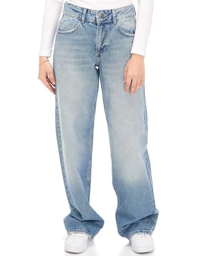VERO MODA Womens Rancy Wide Leg Mid-Rise Jeans (pack of 1) Pants