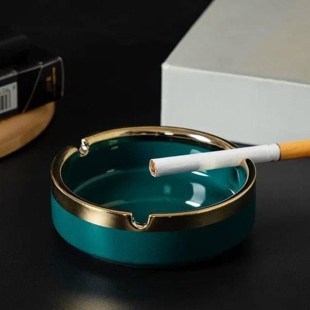 Generic Modern Porcelain Ashtray with, Round Design, .mk