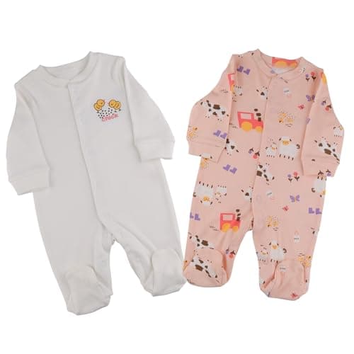 Elsayaad Girls SleepSuit Pack Of 2 Nightgown Sleepwear